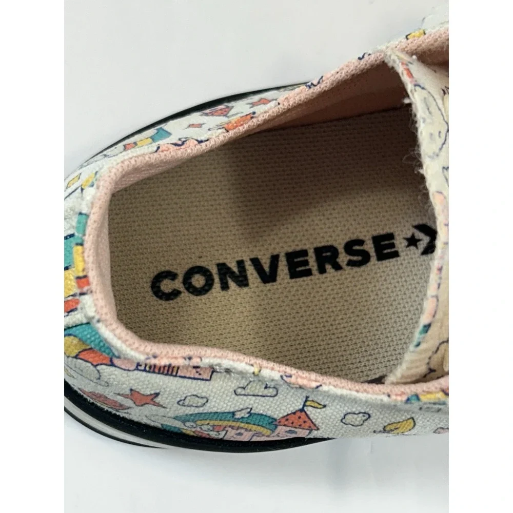 Converse All star Chuck Taylor Youth Shoes Rainbow Castles Low Top Sz 3
